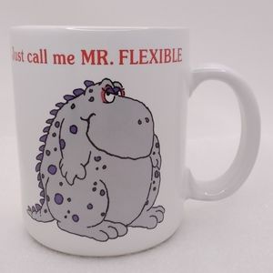 Shoebox Greetings Just Call Me Mr. Flexible MUG Gray Monster 12 oz Cup Hallmark